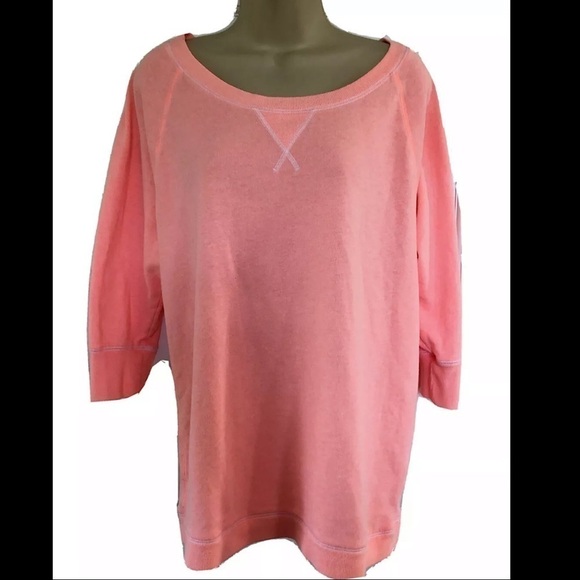 Victoria's Secret Supermodel Esn Orange Sweatshirt - Picture 1 of 8